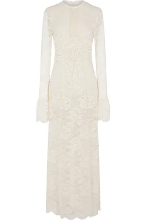 Paco rabanne Long-sleeve lace maxi dress