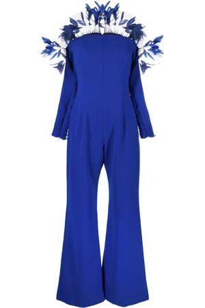 JEAN-LOUIS SABAJI Long-sleeve wide-leg jumpsuit