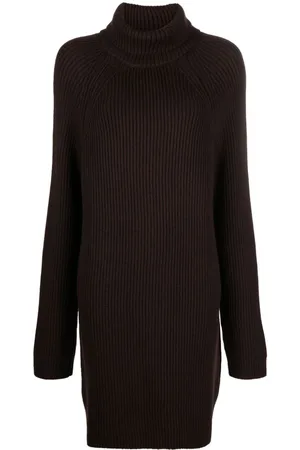 Ludovic De Saint Sernin Roll-neck ribbed minidress