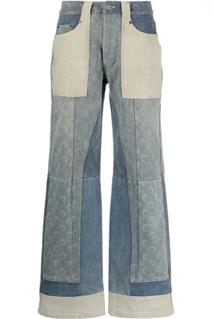 Marine Serre Regenerated wide-leg jeans