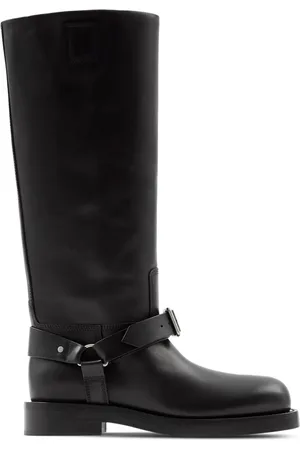 Burberry Saddle knee-high leather boots