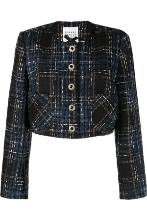 Edward Achour Paris Button-down tweed cropped jacket