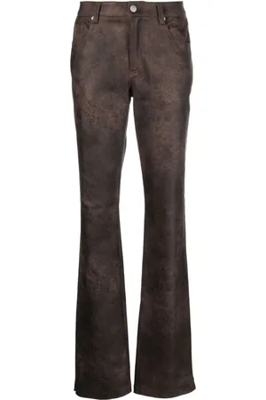 MISBHV Washed-effect flared trousers