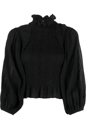 Marant Etoile Idris ruffle-smocked blouse