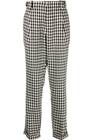 Roberto Cavalli Gingham-pattern tailored trousers