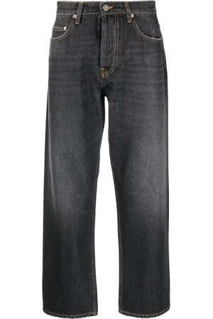 Golden Goose Logo-patch cropped jeans