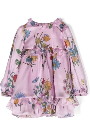 Roberto Cavalli Floral-print silk dress