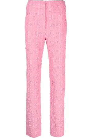 Nanushka Juna seersucker slim-fit trousers