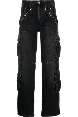 MISBHV Eyelet-detail straight-leg jeans