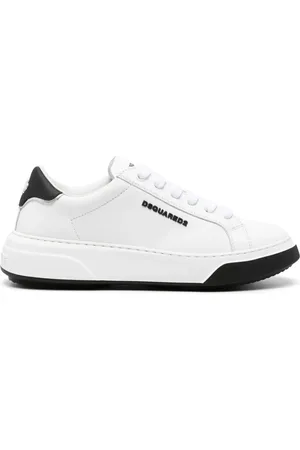 Dsquared2 Embossed-logo leaf-print sneakers