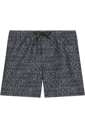 Dolce & Gabbana Logo-print drawstring-waist swim shorts