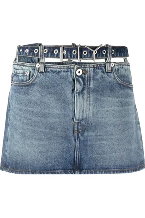 Y / PROJECT Y belt denim miniskirt