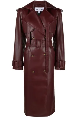 Louis Vuitton Womens Trench Coats, Brown, FR38