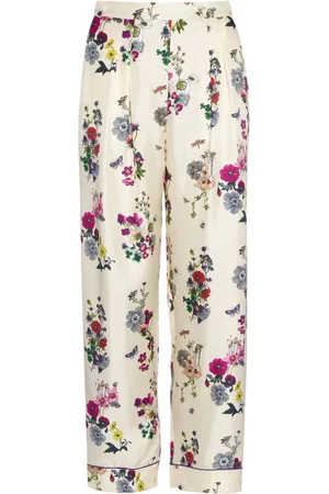 ERES Floral-print straight-leg trousers