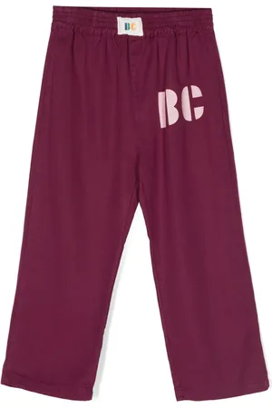 Bobo Choses Logo-print straight-leg trousers