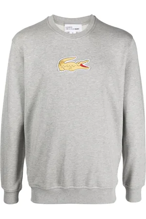 Comme des Garçons X Lacoste logo patch cotton jumper
