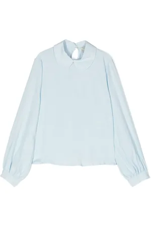 Simonetta Peter Pan-collar long-sleeve top