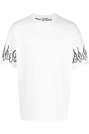 Vision Of Super Logo-embroidered cotton T-shirt