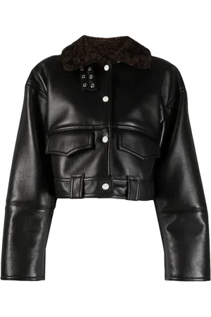 Nanushka Cropped leather jacket