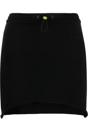 BARROW Drawstring-fastening cotton miniskirt
