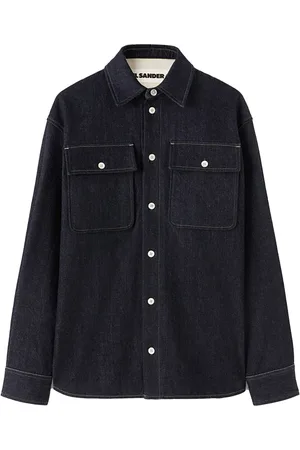 Jil Sander Decorative-stitching denim shirt