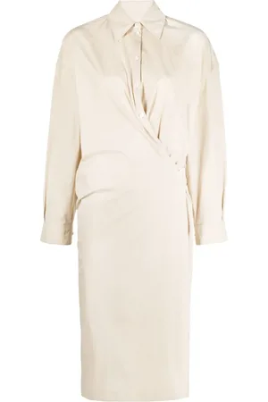LEMAIRE Twisted midi shirt dress