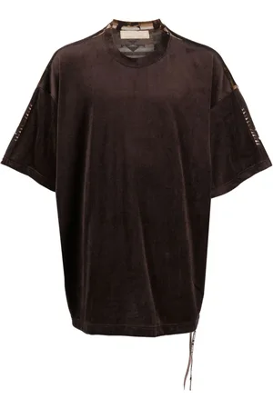 MASTERMIND Ikat-pattern velour T-shirt