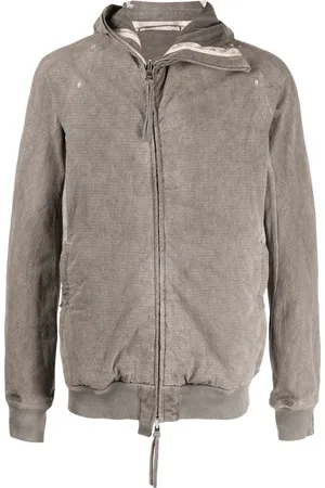 11 BY BORIS BIDJAN SABERI Asymmetric cotton hooded jacket