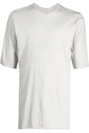 ISAAC SELLAM EXPERIENCE Leather-strap organic cotton T-shirt