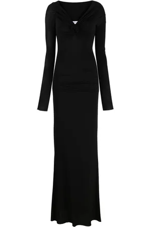 BLUMARINE V-neck Bardot-sleeves dress