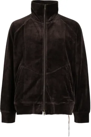 MASTERMIND Skull-embroidered zip-up jacket