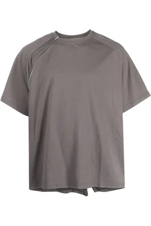 HELIOT EMIL Sequence zip-detail cotton T-shirt
