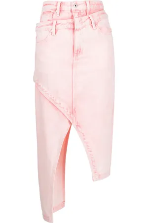 Feng Chen Wang Asymmetric layered-waist skirt