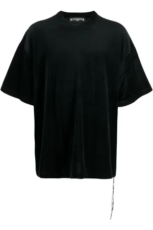 MASTERMIND Logo-embroidered velour T-shirt