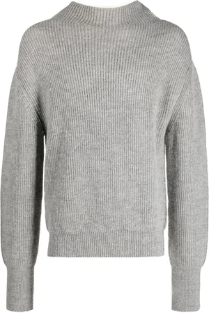 There Was One Two-tone ribbed-knit jumper
