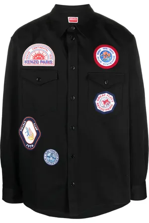 Kenzo Appliqué-logo cotton shirt