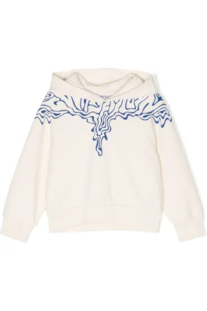 MARCELO BURLON Fluid Wings cotton hoodie