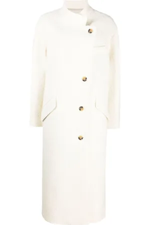 Marant Etoile Fine-check single breasted coat