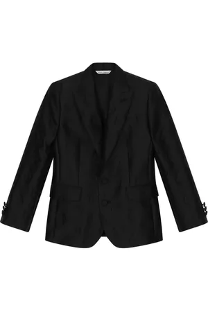 Dolce & Gabbana Logo-jacquard single-breasted blazer