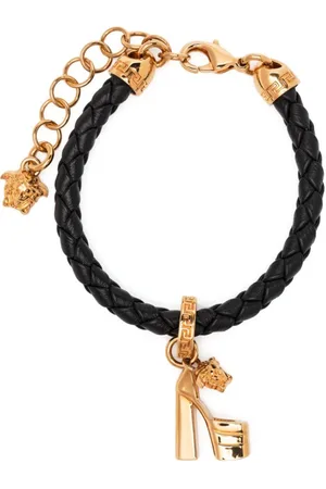 VERSACE Aevitas braided leather bracelet
