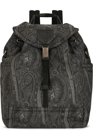 Etro Pegaso-motif paisley-print backpack