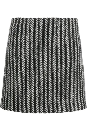 Msgm Two-tone boucl?? miniskirt