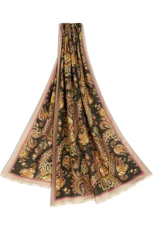 Etro Paisley-print cashmere-blend scarf
