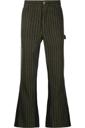 Flared Striped Tech-Jersey Track Pants