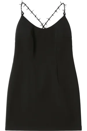 Heron Preston Logo-patch criss-cross strap dress