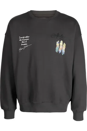 Musium Div. Painterly-print cotton sweatshirt