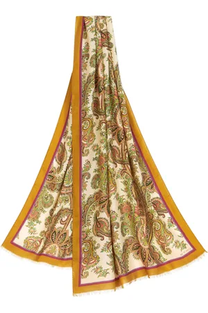 Etro Paisley-print cashmere-blend scarf