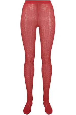 Wolford Intricate-pattern sheer tights