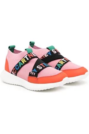 Stella McCartney Kids Sock logo-tape sneakers