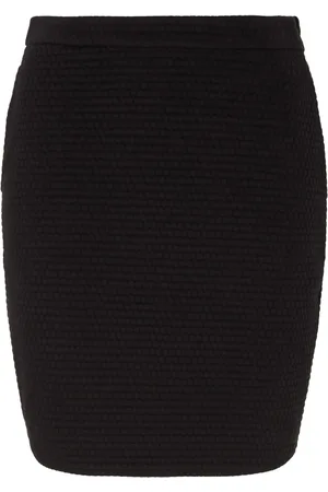Emporio Armani Elasticated-waist textured skirt